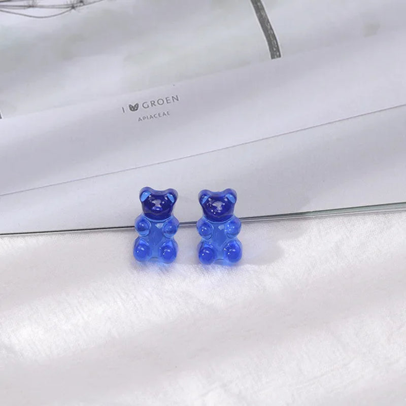 "Wholesale Dangle Earrings with Gummy Bear Pendant for Women, Teens, and Girls - Minimalist Statement Drop Earrings"