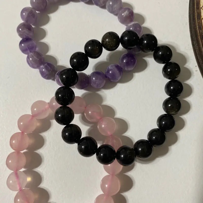 amethyst-rose-quartz-obsidian-bracelet