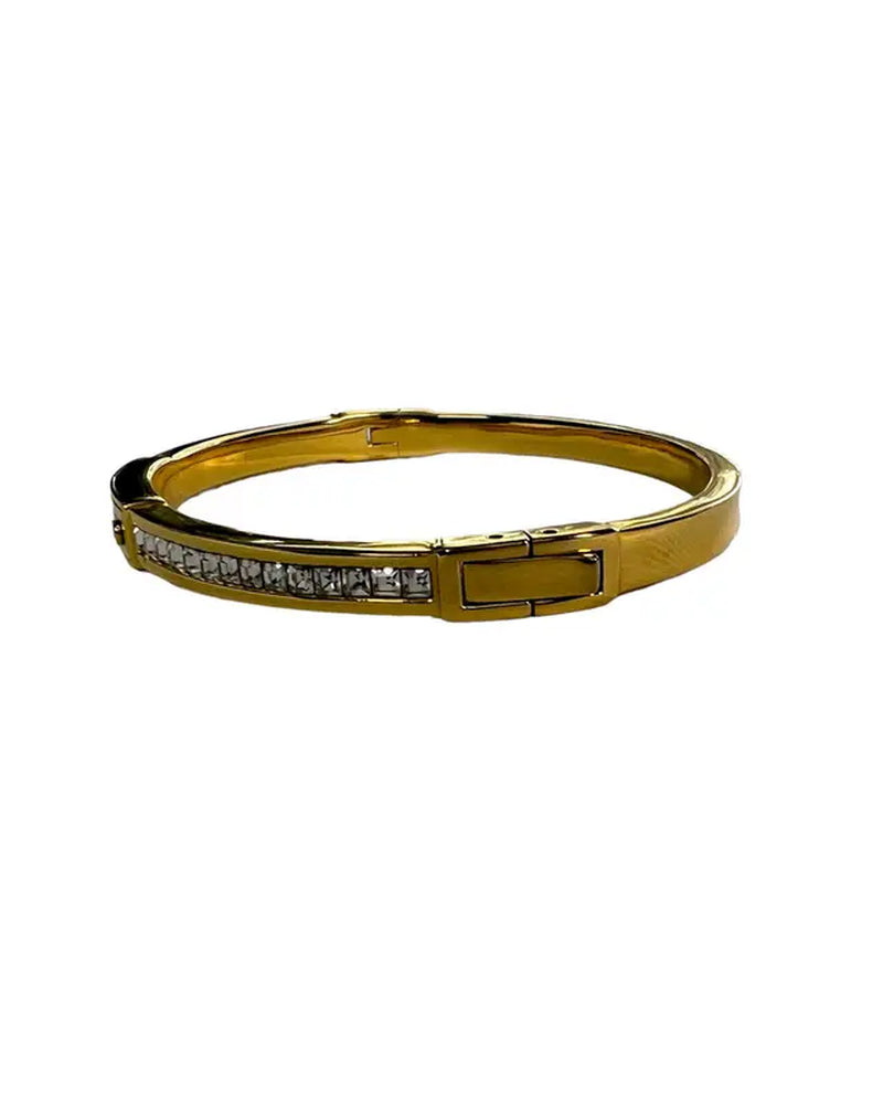 Gold Coast Lock Bangle Bracelet