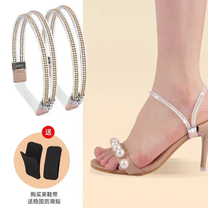 Women's High Heel Shoe Straps Set with Anti-Skid Design