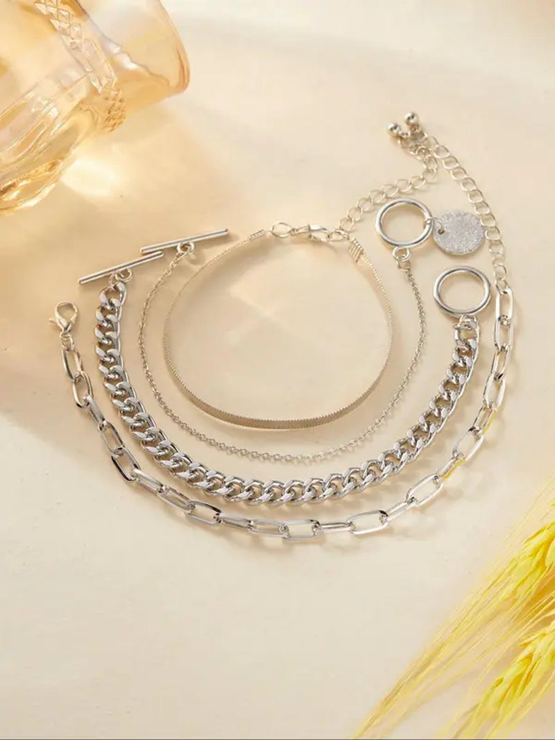 womens-fashionable-casual-geometric-design-chain-link-bracelet-ot-buckle-chain-bracelet-simple-plain-hollow-out-design-bracelet-fashion-all-match-accessories-for-summer-vacation