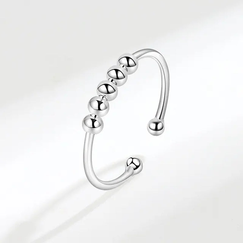 sterling-silver-beaded-fidget-ring-for-women-with-rotating-beads-and-anti-stress-design