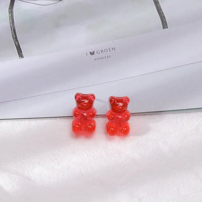 "Wholesale Dangle Earrings with Gummy Bear Pendant for Women, Teens, and Girls - Minimalist Statement Drop Earrings"