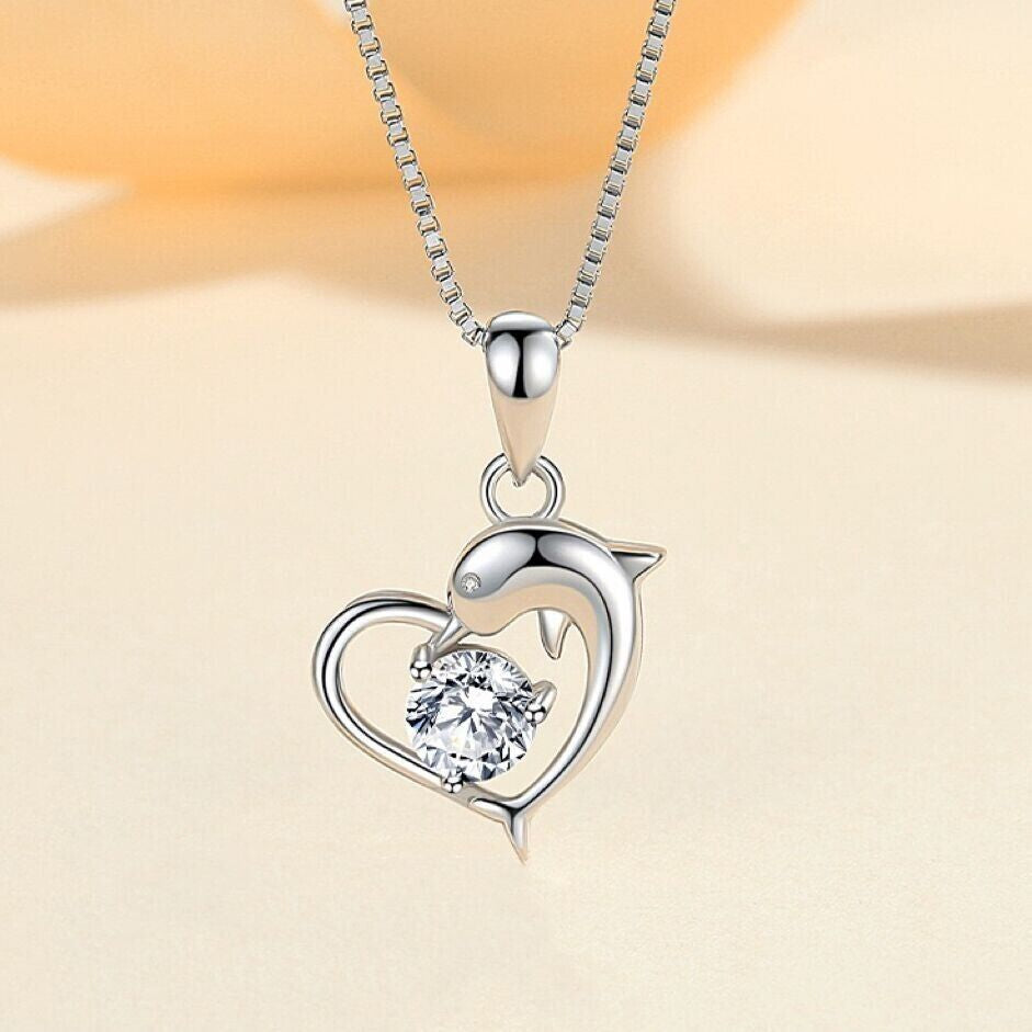 925-sterling-silver-crystal-heart-dolphin-pendant-necklace-women-jewellery-gift