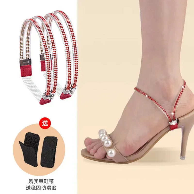 Women's High Heel Shoe Straps Set with Anti-Skid Design